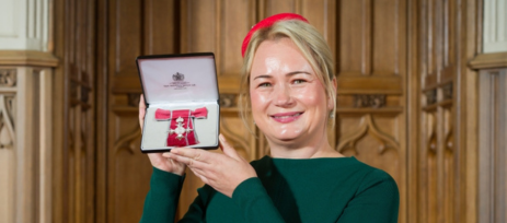 Sophie Milliken Collects MBE at Windsor Castle