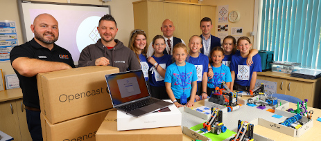 CMYK | Business Technology assist client Opencast to donate 12 more laptops to help school coders