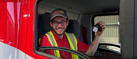   Moody Logistics welcomes its youngest ever lorry driver thanks to success of in-house training scheme 